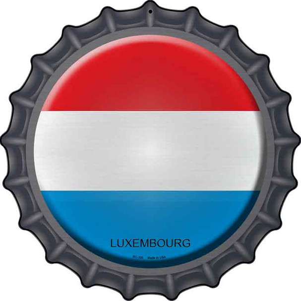 Luxembourg Country Wholesale Novelty Metal Bottle Cap Sign
