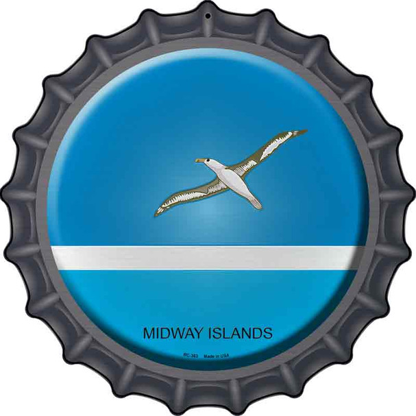 Midway Islands Country Wholesale Novelty Metal Bottle Cap Sign
