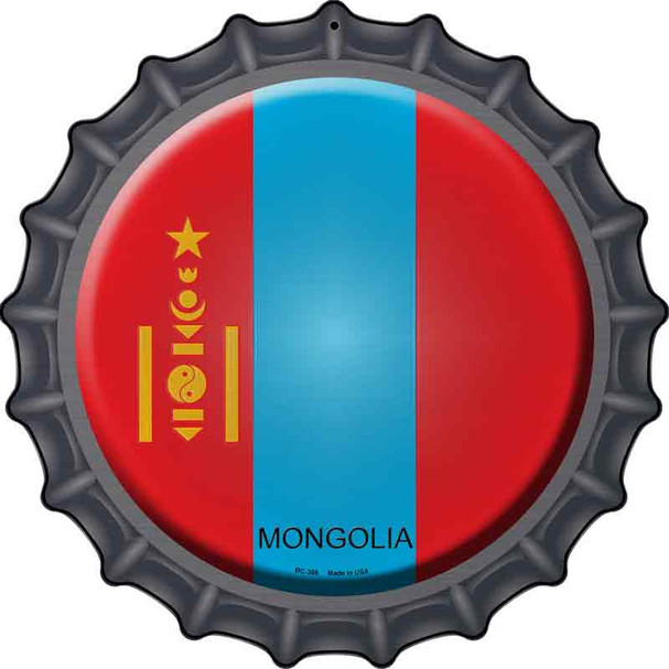 Mongolia Country Wholesale Novelty Metal Bottle Cap Sign
