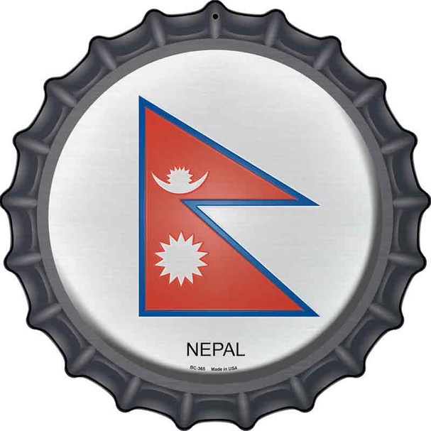 Nepal Country Wholesale Novelty Metal Bottle Cap Sign