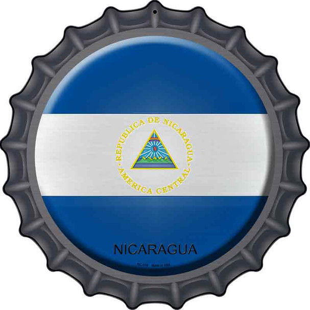 Nicaragua Country Wholesale Novelty Metal Bottle Cap Sign