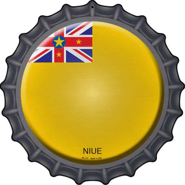 Niue Country Wholesale Novelty Metal Bottle Cap Sign