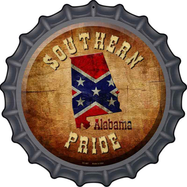 Southern Pride Alabama Wholesale Novelty Metal Bottle Cap Sign