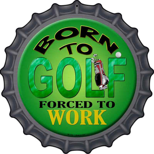 Born To Golf Wholesale Novelty Metal Bottle Cap Sign