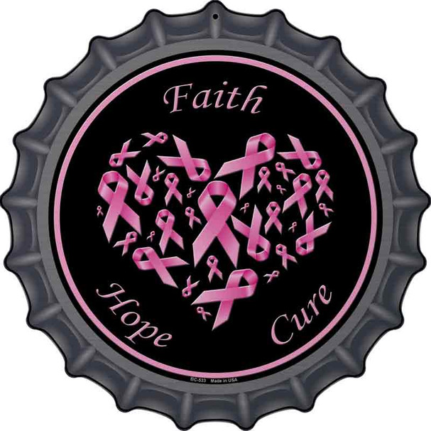 Faith Hope Cure Wholesale Novelty Metal Bottle Cap Sign