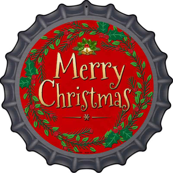 Merry Christmas Wholesale Novelty Metal Bottle Cap Sign