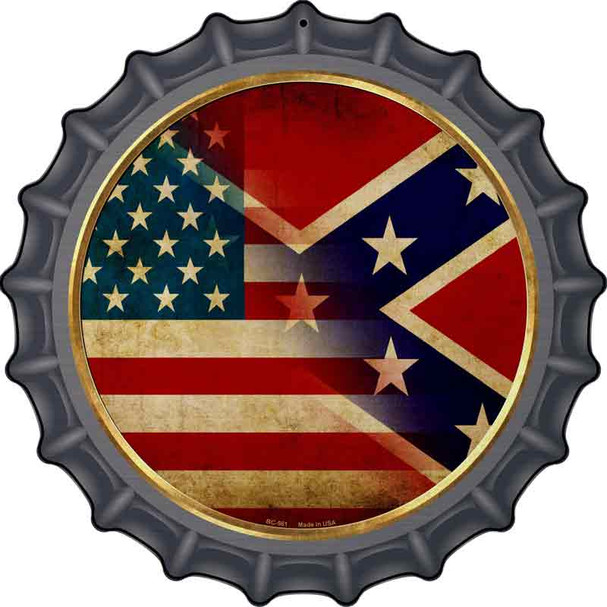 American Confederate Flag Wholesale Novelty Metal Bottle Cap Sign