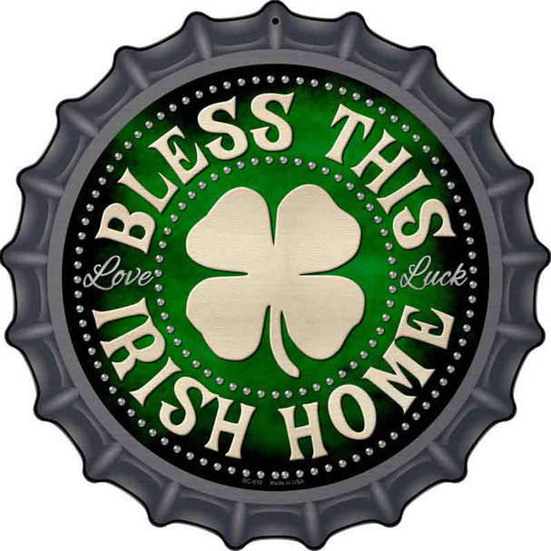 Bless This Irish Home Wholesale Novelty Metal Bottle Cap Sign