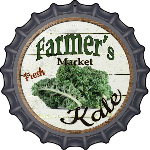 Farmers Market Kale Wholesale Novelty Metal Bottle Cap Sign