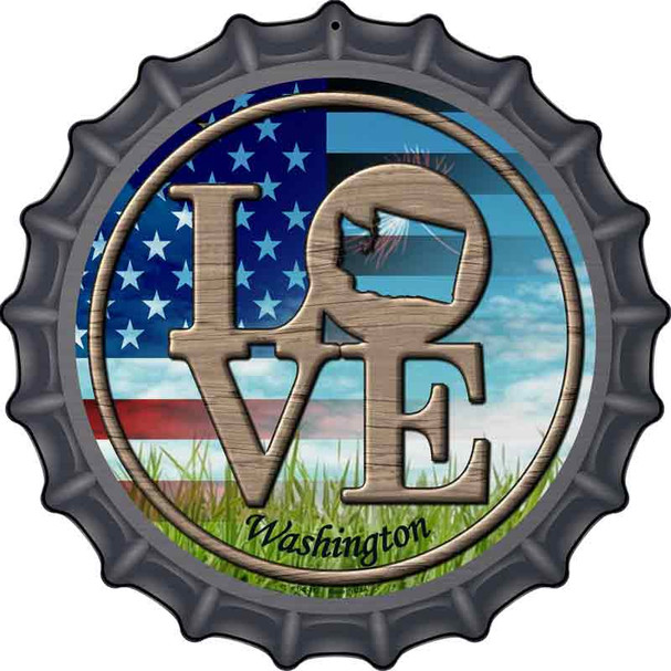 Love Washington Wholesale Novelty Metal Bottle Cap Sign