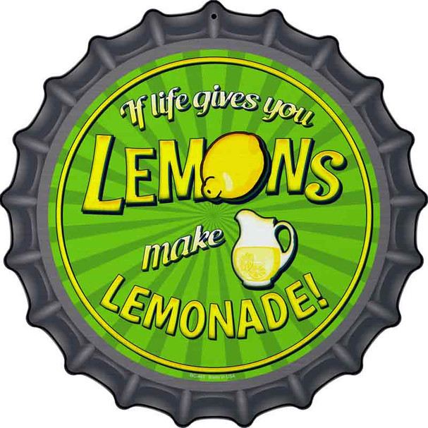 Make Lemonade Wholesale Novelty Metal Bottle Cap Sign