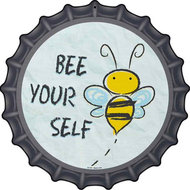 Bee Yourself Wholesale Novelty Metal Bottle Cap Sign