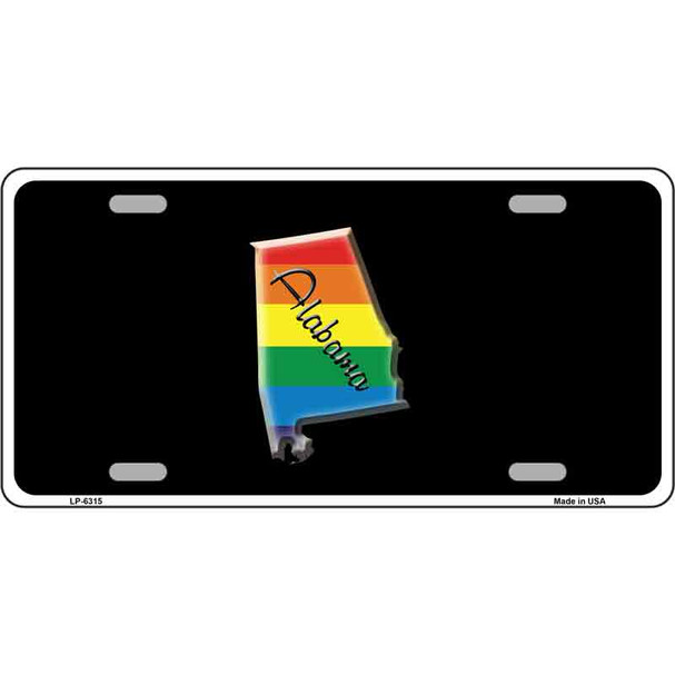 Alabama Rainbow Wholesale Metal Novelty License Plate