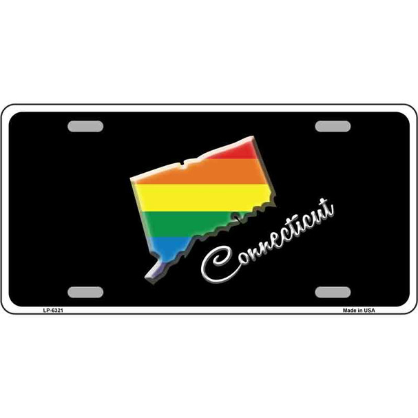 Connecticut Rainbow Wholesale Metal Novelty License Plate