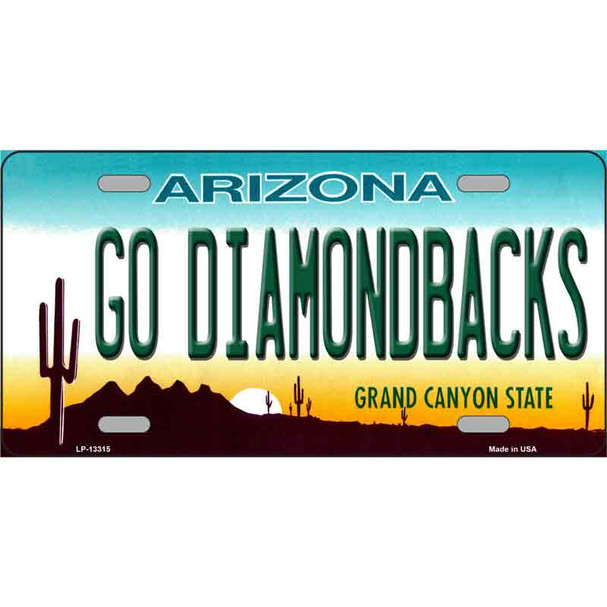 Go Diamondbacks Wholesale Novelty Metal License Plate Tag