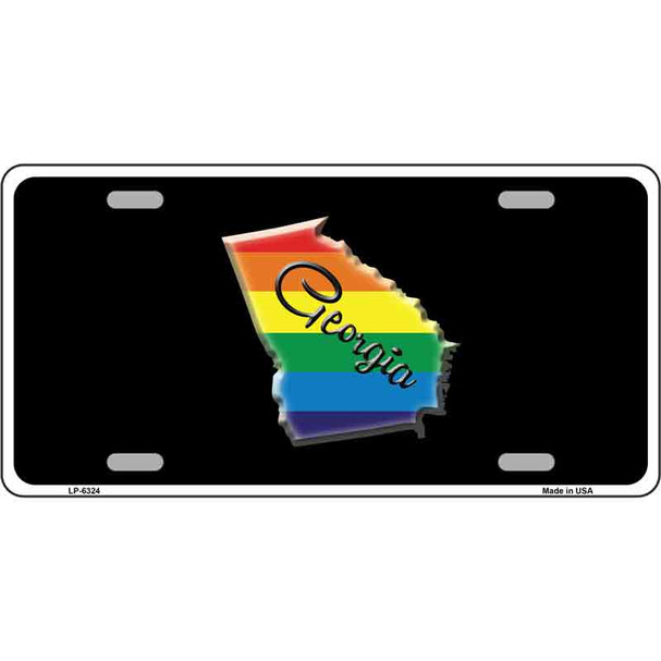 Georgia Rainbow Wholesale Metal Novelty License Plate