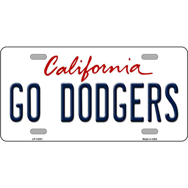 Go Dodgers Wholesale Novelty Metal License Plate Tag