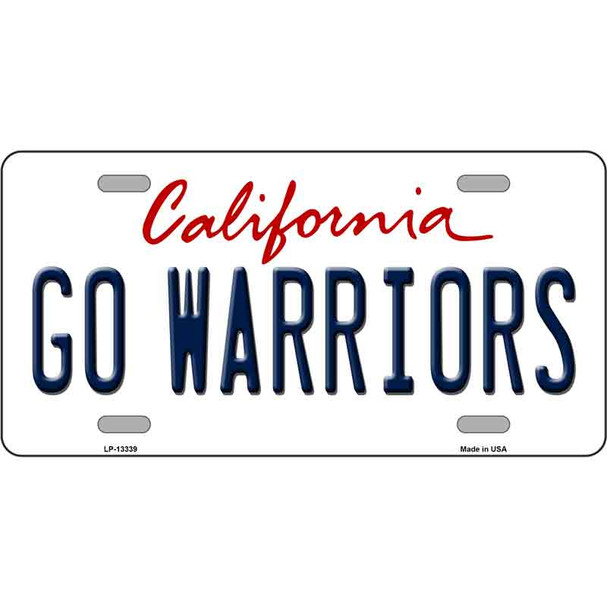 Go Warriors Wholesale Novelty Metal License Plate Tag