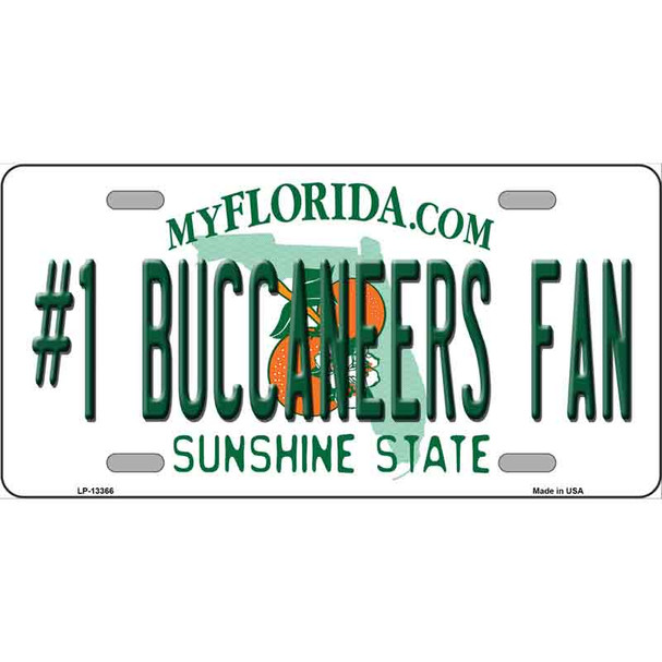 Number 1 Buccaneers Fan Wholesale Novelty Metal License Plate Tag