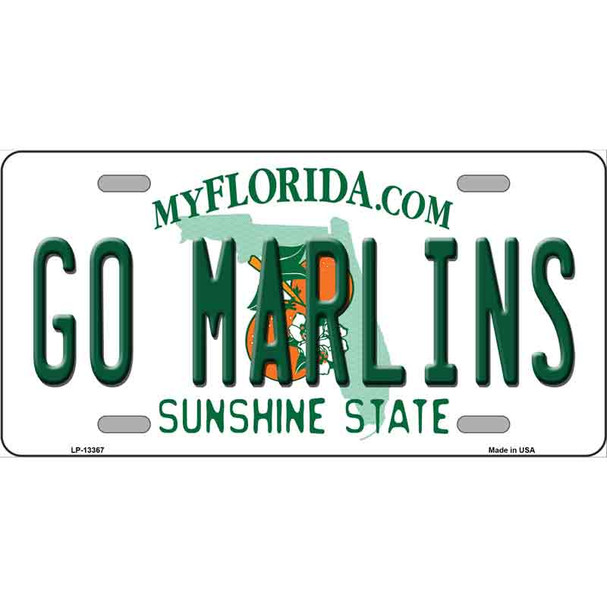 Go Marlins Wholesale Novelty Metal License Plate Tag