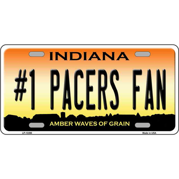 Number 1 Pacers Fan Wholesale Novelty Metal License Plate Tag