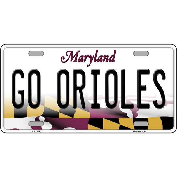 Go Orioles Wholesale Novelty Metal License Plate Tag