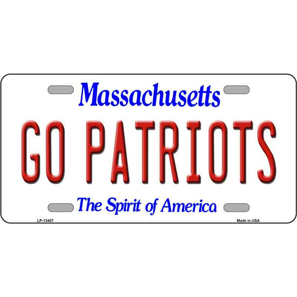 Go Patriots Wholesale Novelty Metal License Plate Tag