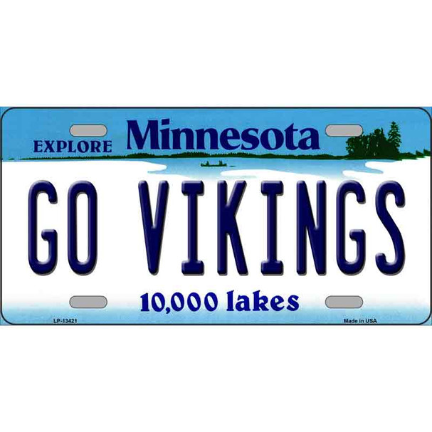 Go Vikings Wholesale Novelty Metal License Plate Tag