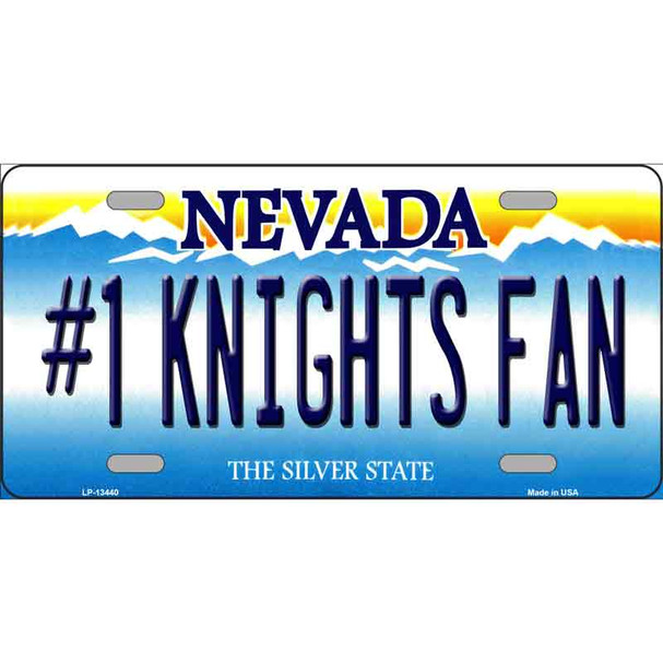 Number 1 Golden Knights Fan Wholesale Novelty Metal License Plate Tag