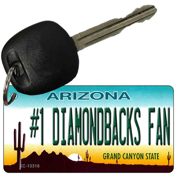 Number 1 Diamondbacks Fan Wholesale Novelty Metal Key Chain