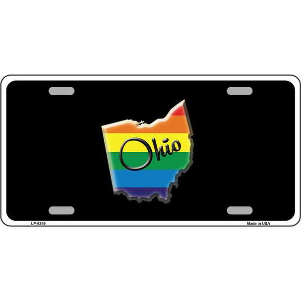 Ohio Rainbow Wholesale Metal Novelty License Plate
