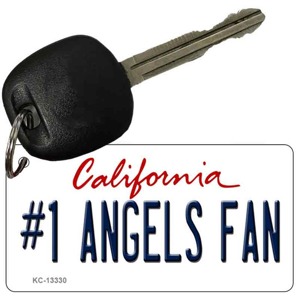 Number 1 Angels Fan Wholesale Novelty Metal Key Chain
