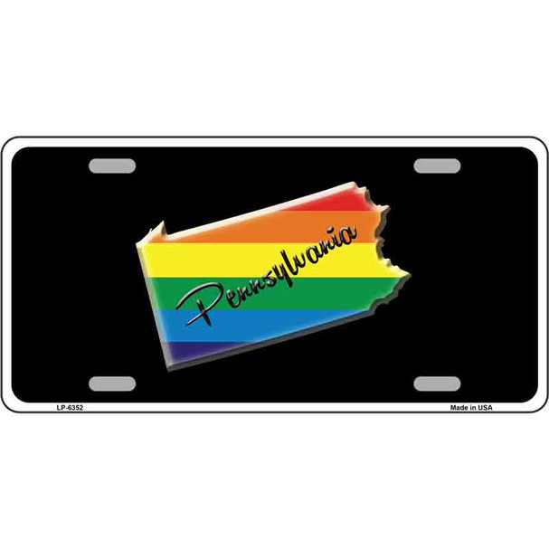 Pennsylvania Rainbow Wholesale Metal Novelty License Plate