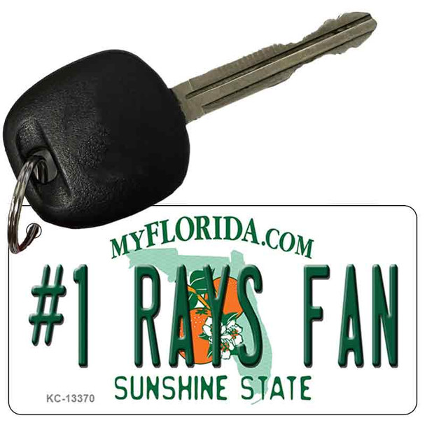 Number 1 Rays Fan Wholesale Novelty Metal Key Chain