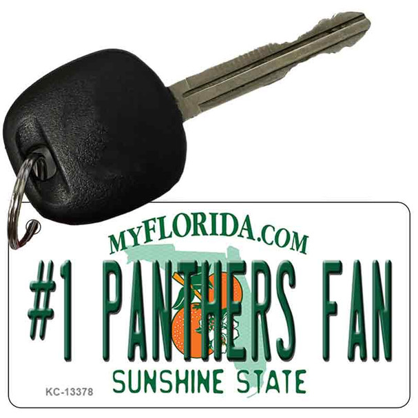 Number 1 Panthers Fan Wholesale Novelty Metal Key Chain