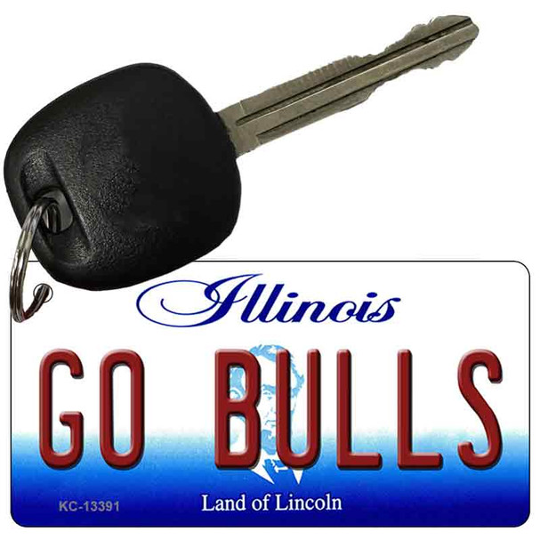 Go Bulls Illinois Wholesale Novelty Metal Key Chain