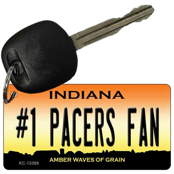 Number 1 Pacers Fan Wholesale Novelty Metal Key Chain