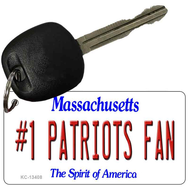 Number 1 Patriots Fan Wholesale Novelty Metal Key Chain