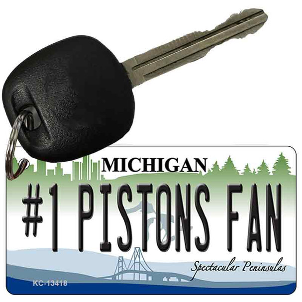 Number 1 Pistons Fan Wholesale Novelty Metal Key Chain