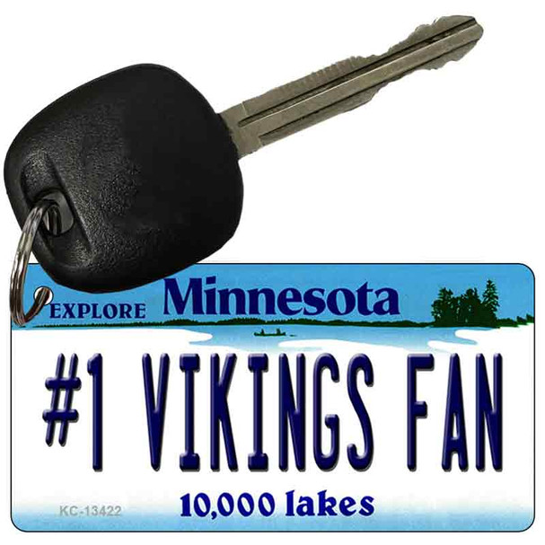 Number 1 Vikings Fan Wholesale Novelty Metal Key Chain