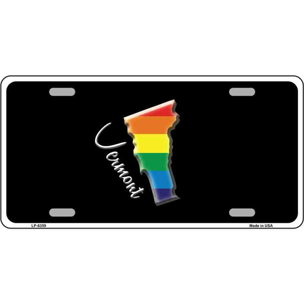 Vermont Rainbow Wholesale Metal Novelty License Plate