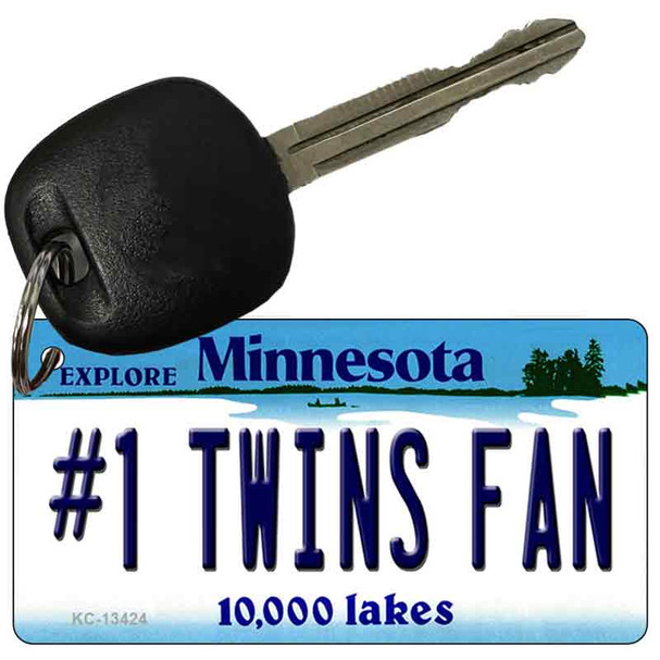 Number 1 Twins Fan Wholesale Novelty Metal Key Chain