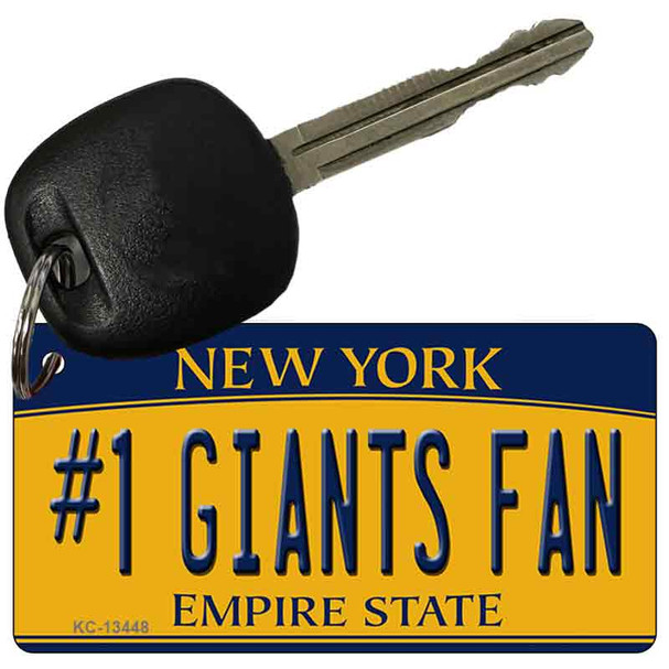 Number 1 Giants Fan Wholesale Novelty Metal Key Chain KC-13448