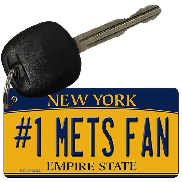 Number 1 Mets Fan Wholesale Novelty Metal Key Chain