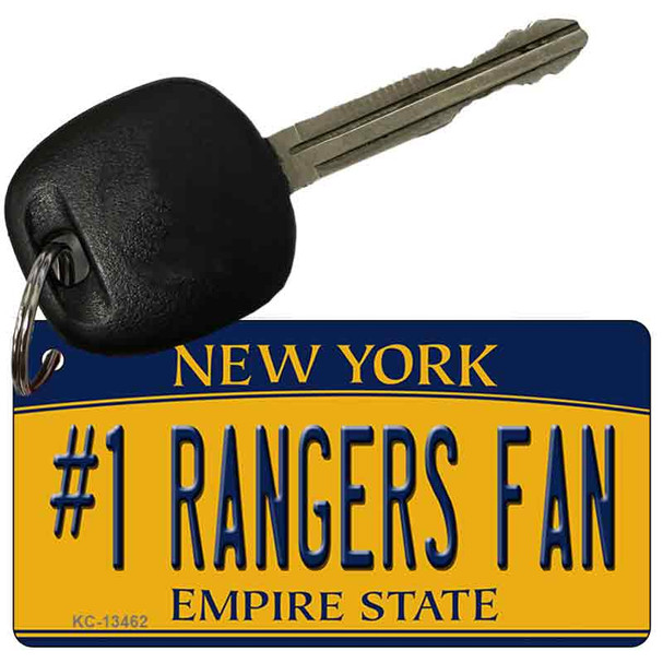 Number 1 Rangers Fan Wholesale Novelty Metal Key Chain