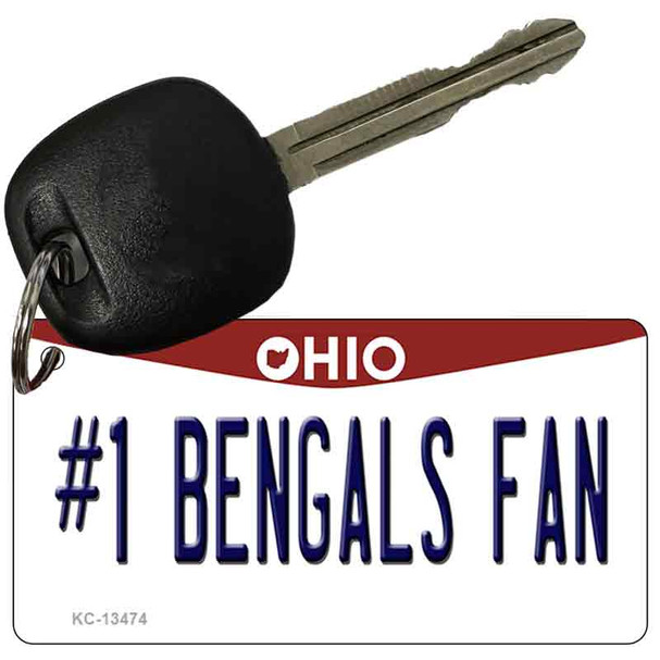 Number 1 Bengals Fan Wholesale Novelty Metal Key Chain