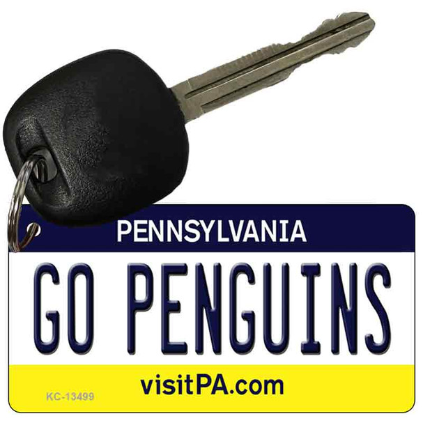 Go Penguins Wholesale Novelty Metal Key Chain