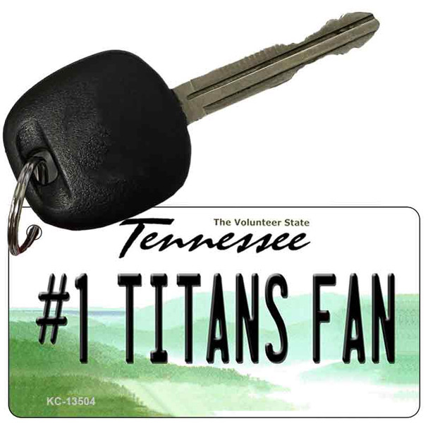 Number 1 Titans Fan Wholesale Novelty Metal Key Chain