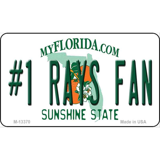 Number 1 Rays Fan Wholesale Novelty Metal Magnet M-13370