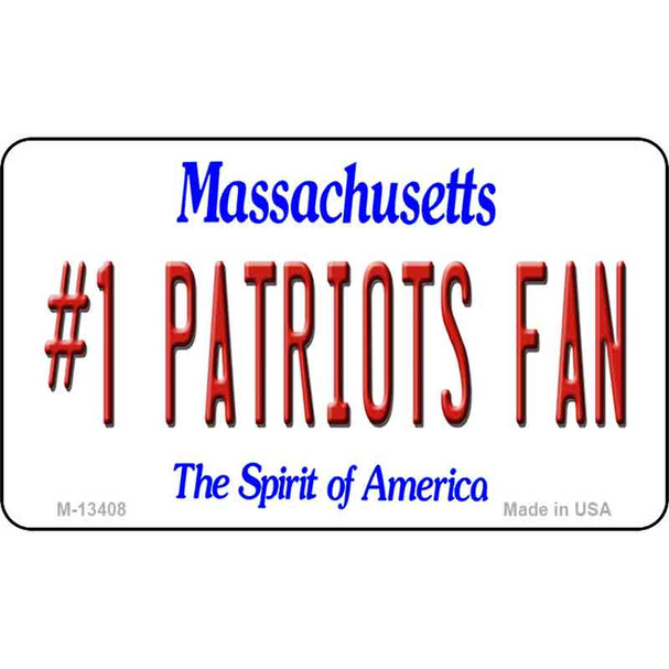 Number 1 Patriots Fan Wholesale Novelty Metal Magnet M-13408